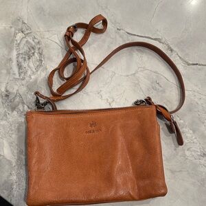 Brown Leather Crossbody Bag